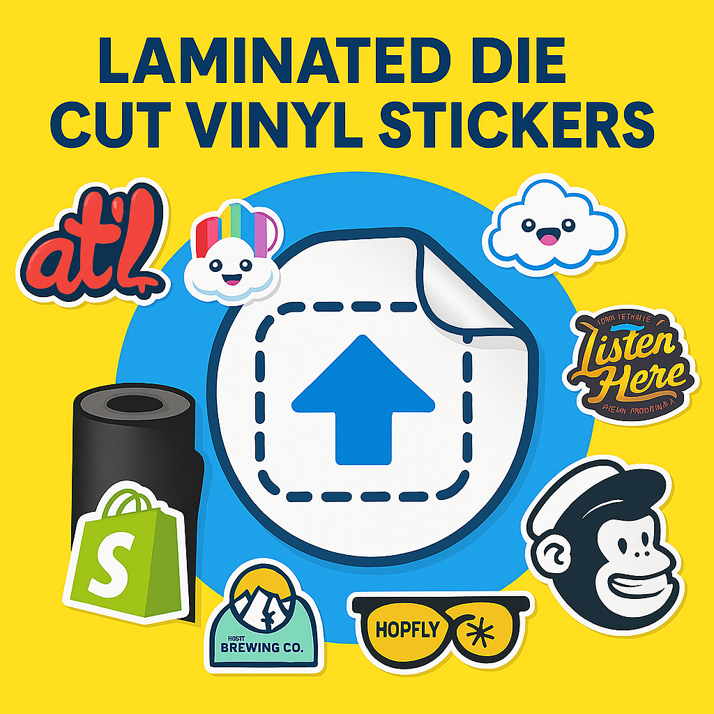 Laminated Die-Cut Vinyl Stickers
