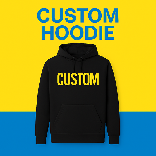 Custom hoodie printed with full-color design – Cali DTF Prints
